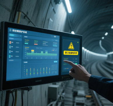 工業顯示器在地鐵可視化接地系統中的應用